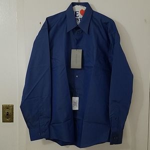 NWT Kenneth Cole Modified Point Collar Shirt